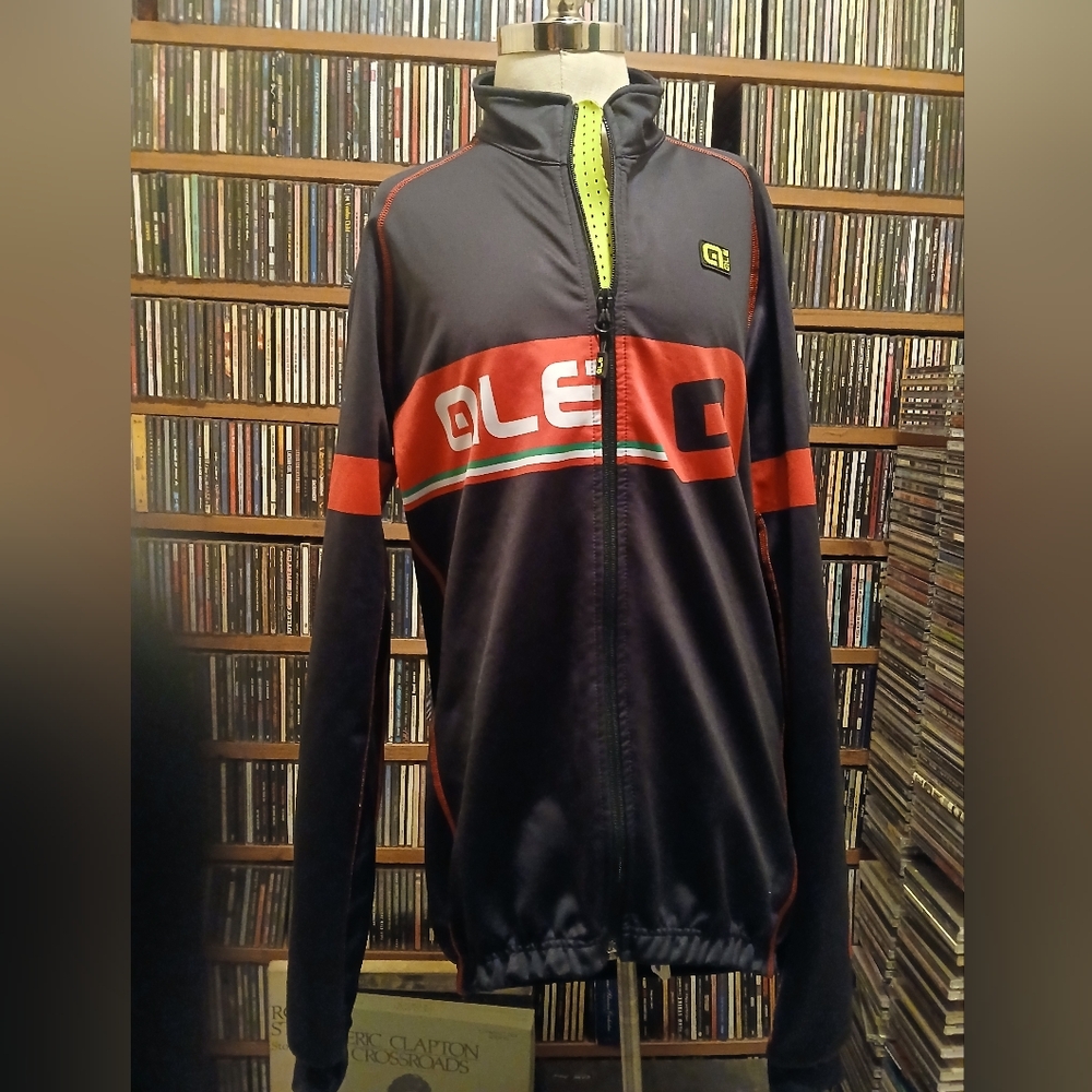 ALE Men's Black And Red Cycling‎ Jersey/ Jacket